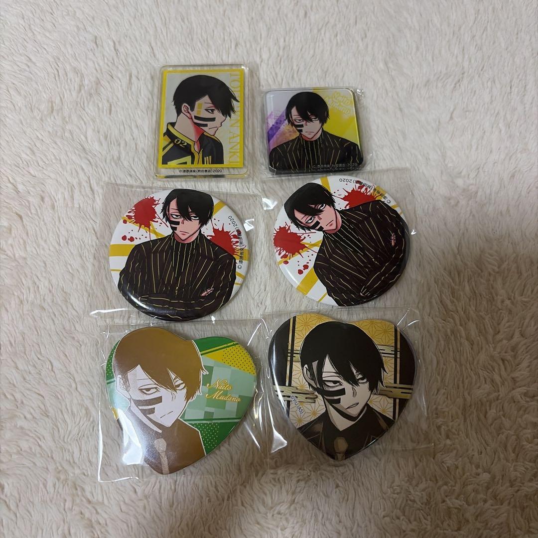 桃源暗鬼 無陀野無人 缶バッジ 原作絵 - メルカリ