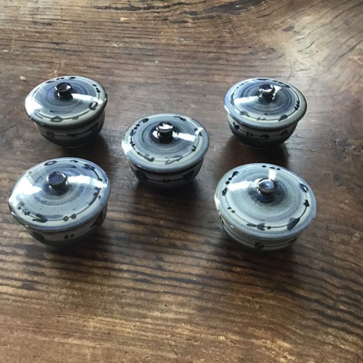 熊野古青　染付福の神　湯呑五客　九谷焼 熊野古青 染付福の神 湯呑五客 九谷焼 - メルカリ