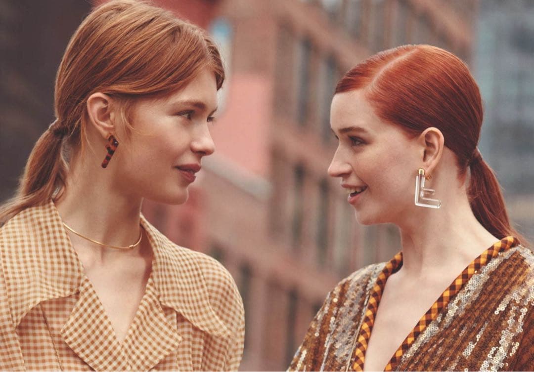 フェンディ FENDI FF イヤリング べっこう風