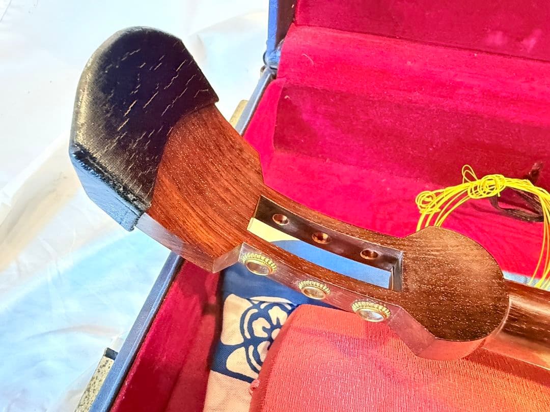 三味線 和楽器 細棹 長唄 撥 ハードケース 付属