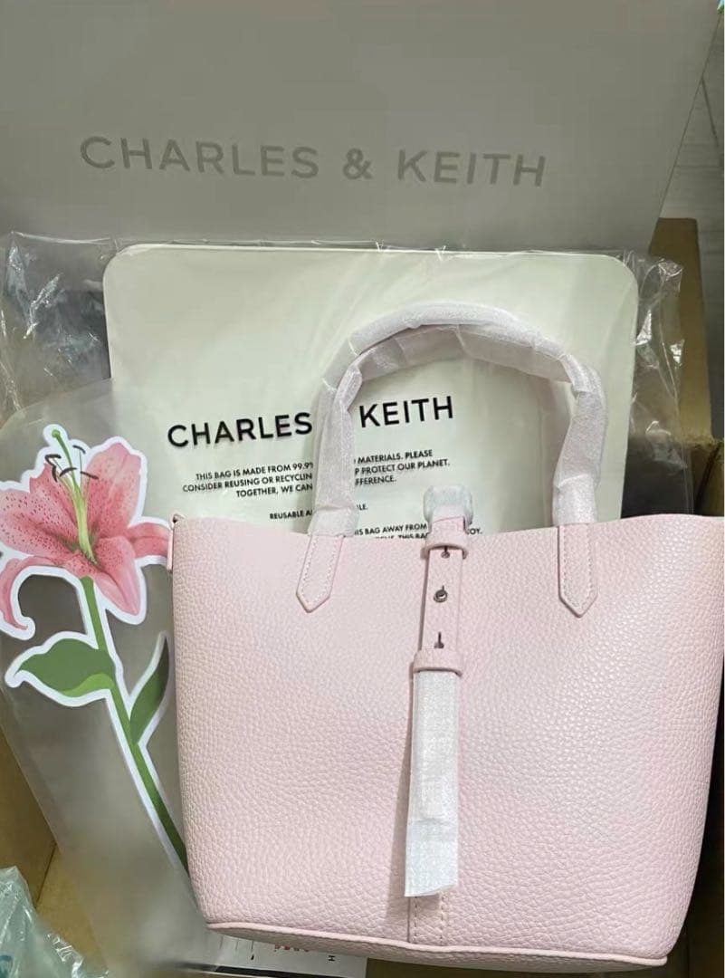 Beryl ベリル リサイクルレザーバケツバッグ ピンク