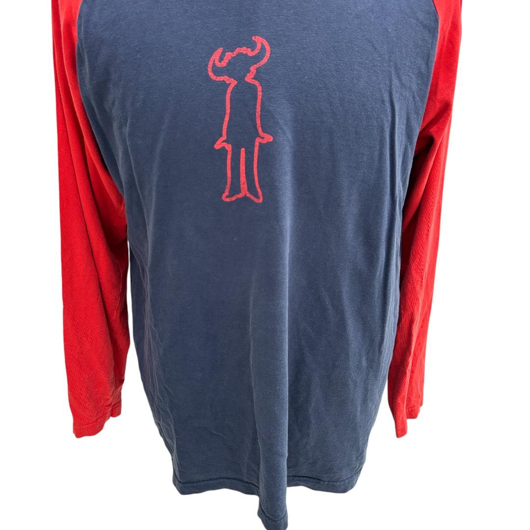 ☆美品 リーバイス ジャミロクワイ 紺×赤 長袖 Tシャツ・カットソー L