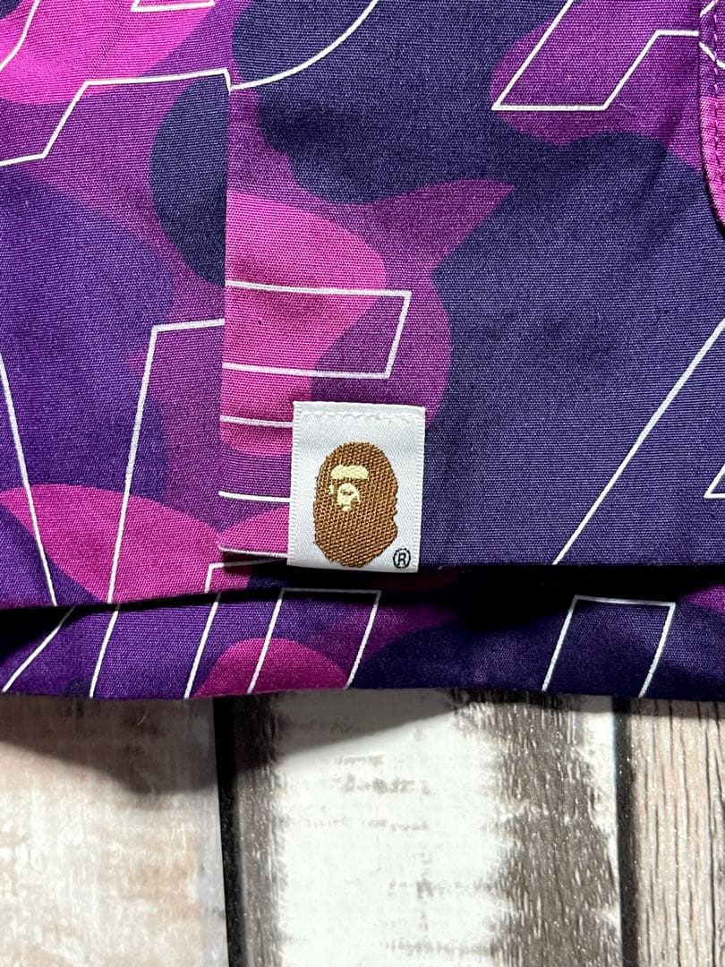 APE TEXT COLOR CAMO チャイナジャケット エイプカモ BAPE