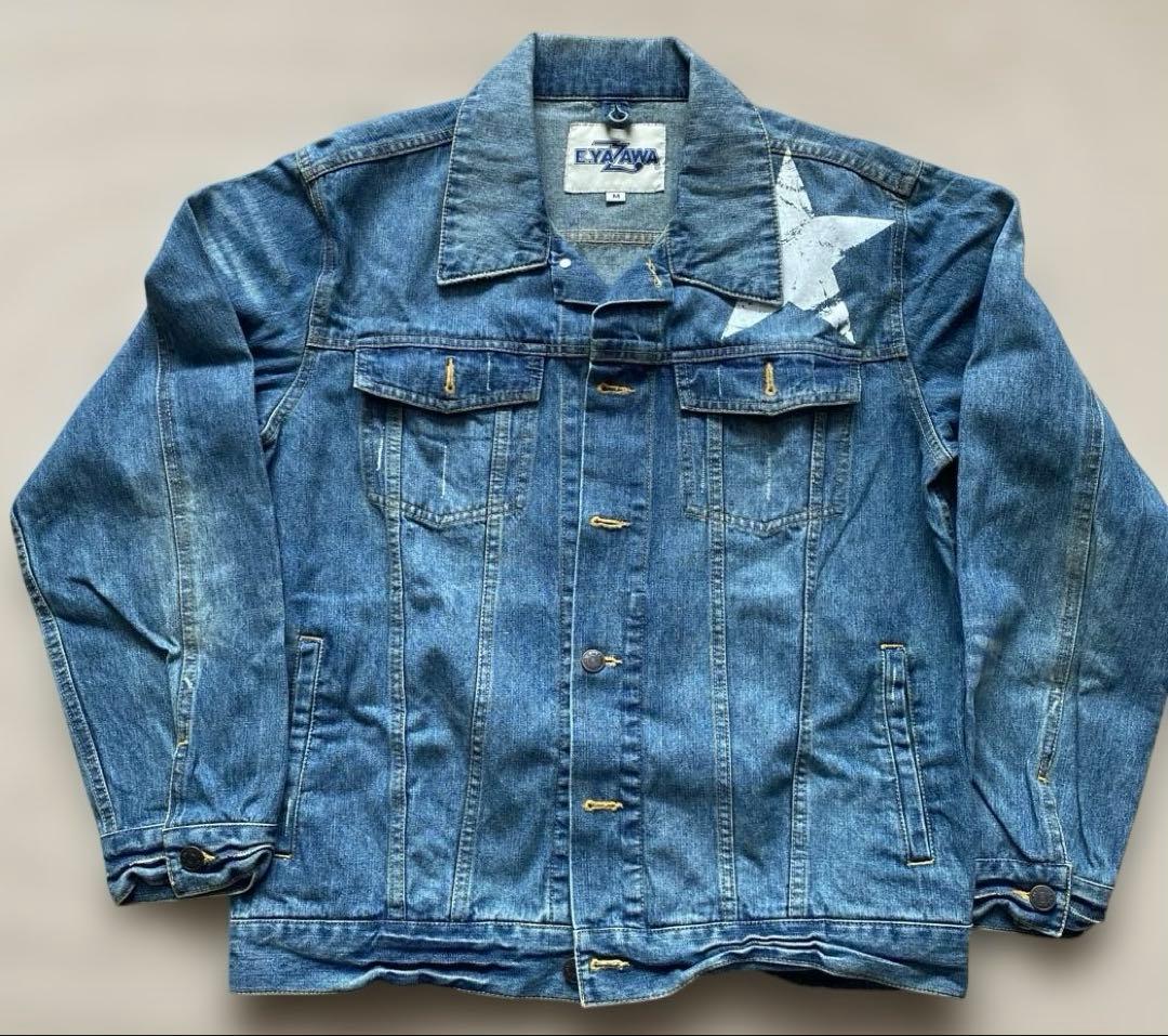 矢沢永吉 E.YAZAWA デニムジャケット ☆プリント ジージャン - メルカリ