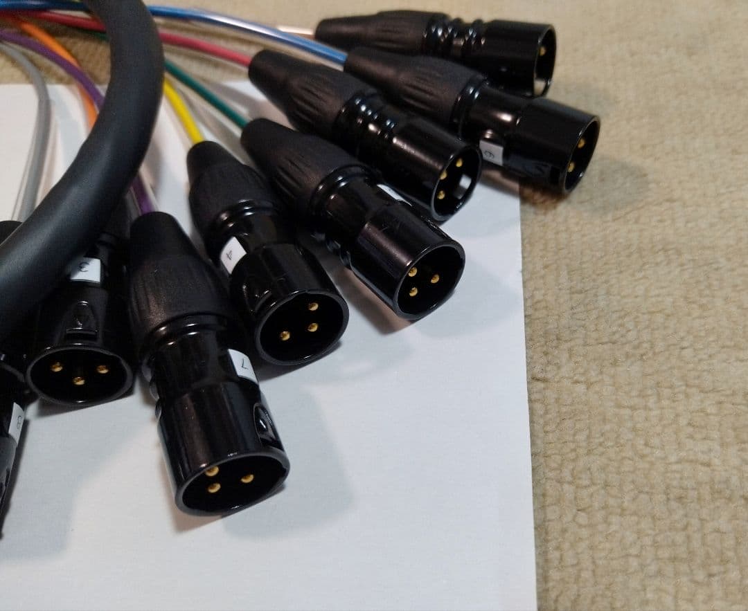 BELDEN 1512C ベルデン D-Sub25→XLRコネクター オス 1m