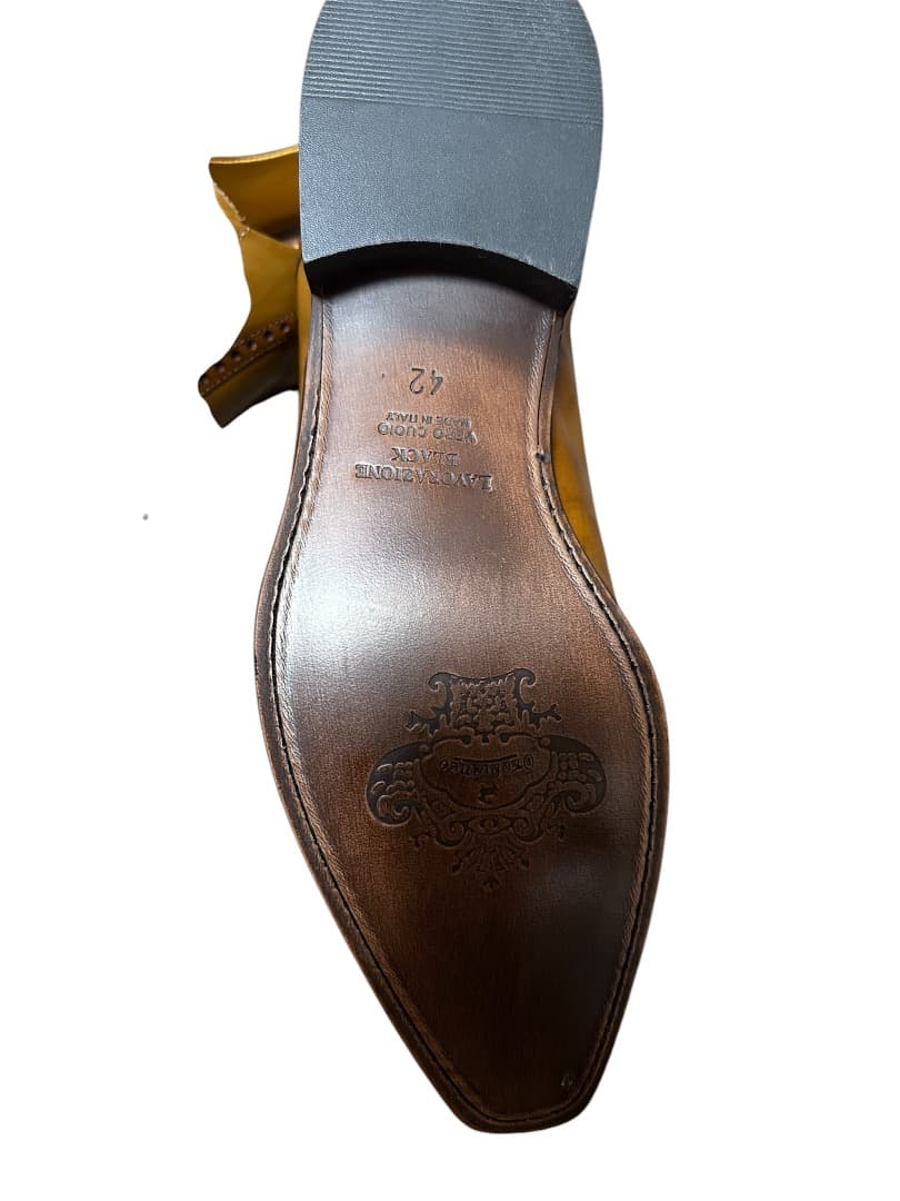 本革メダリオンキャップトゥアキリコ