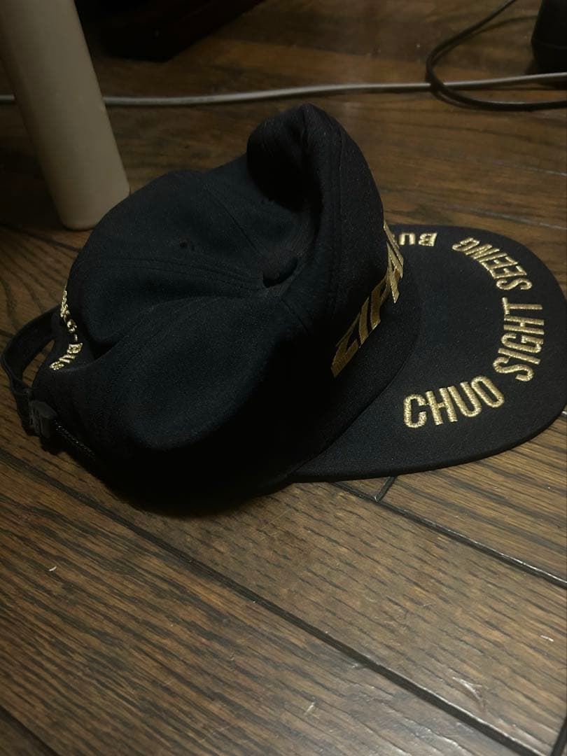 りょう様専用 ZIPANG 黒 キャップ ゴールド刺繍 - メルカリ