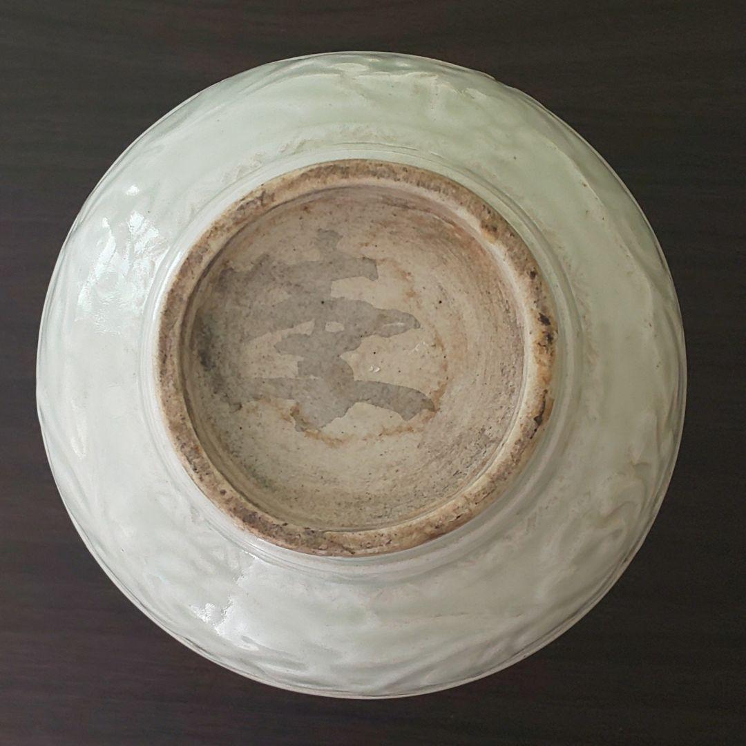 朝鮮美術 白釉垂瓶陽刻浮彫 銘在 白磁蓮紋丸壺