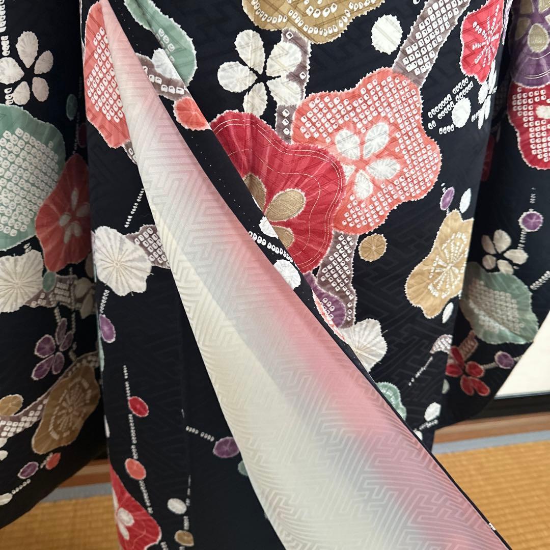 梅模様が可愛らしい♡振袖フルセット 成人式前撮り