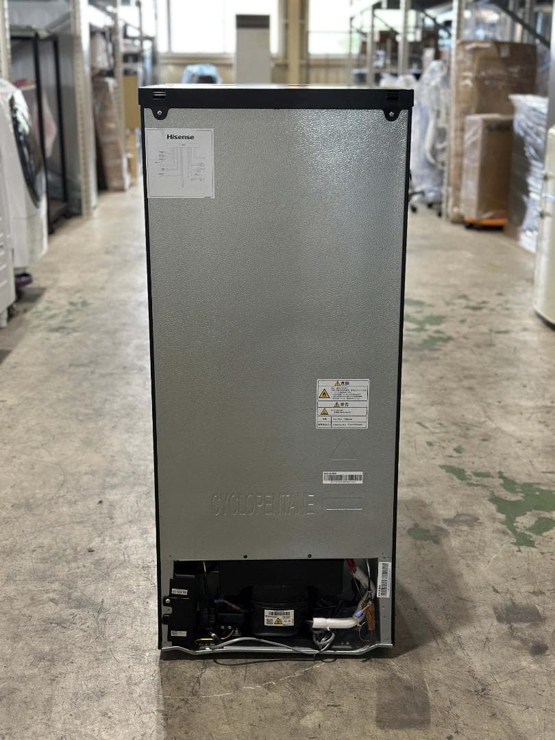 ハイセンス 2ドア冷蔵庫 135L HR-G13C-BR 右開き 23年製