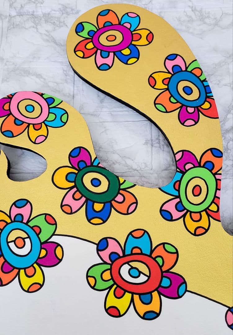 ★鈴木哲也★合板(670×630mm)アクリル原画1点物★送料無料#136