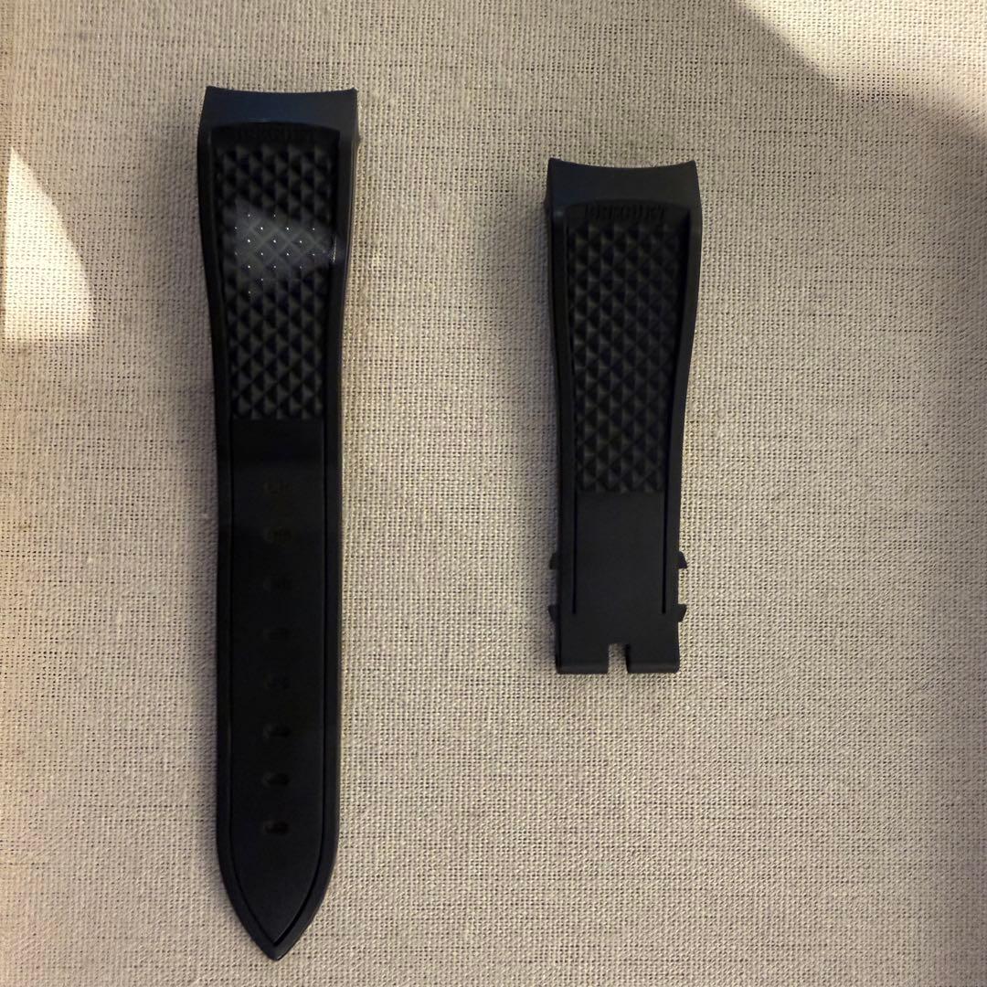 ブレゲ マリーン用 腕時計 ラバーベルト ブラック