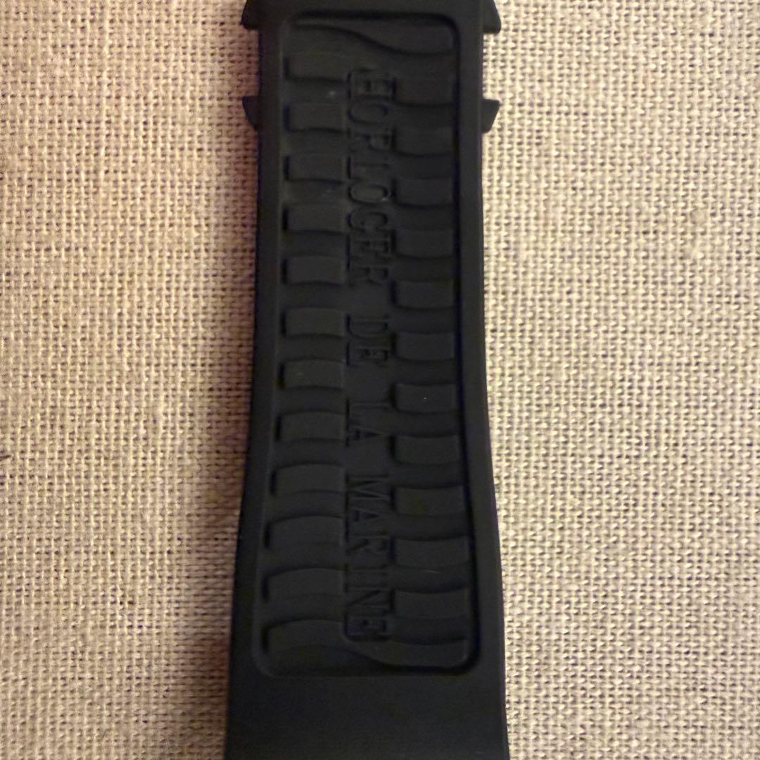 ブレゲ マリーン用 腕時計 ラバーベルト ブラック