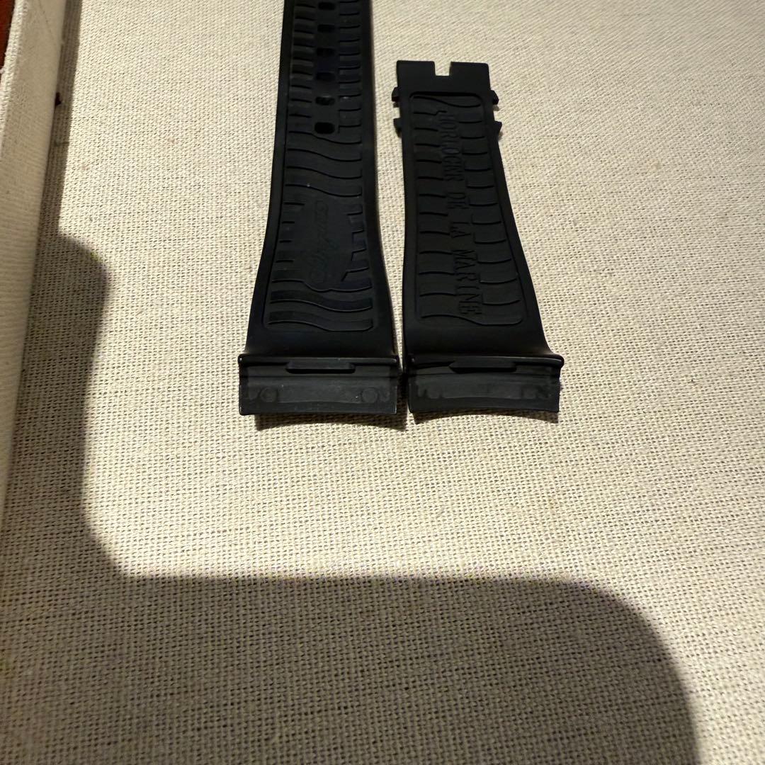 ブレゲ マリーン用 腕時計 ラバーベルト ブラック