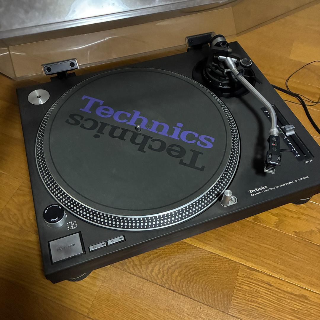 業務使用無】カバー付Technics SL-1200MK3 ターンテーブル 業務使用無