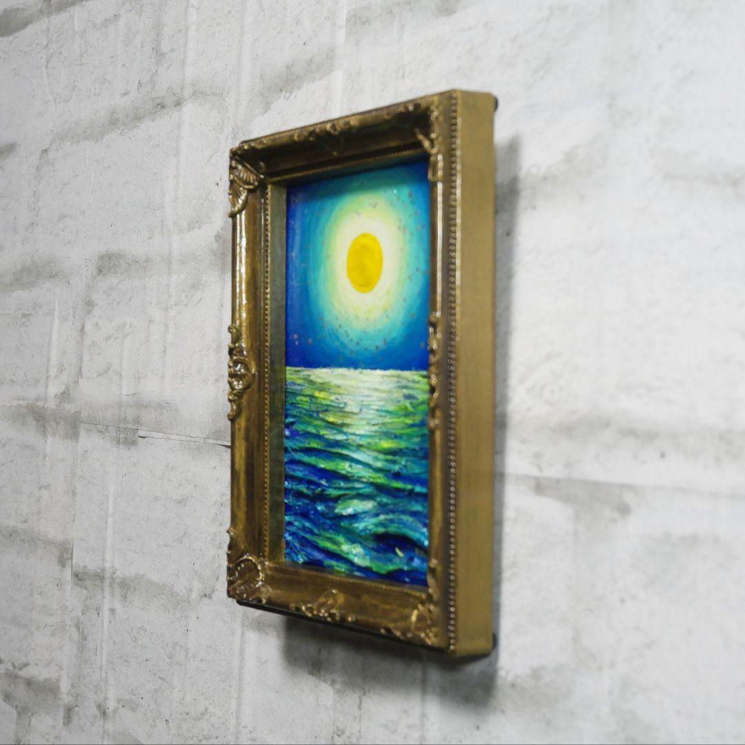 F.RHODES作（直筆サイン入）肉筆 油彩画 美術風景画