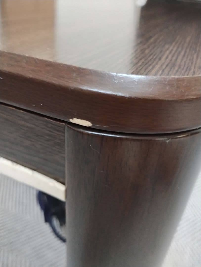 KIRA様専用【値下げ中】木製ダークブラウン長方形こたつ ニトリ - メルカリ