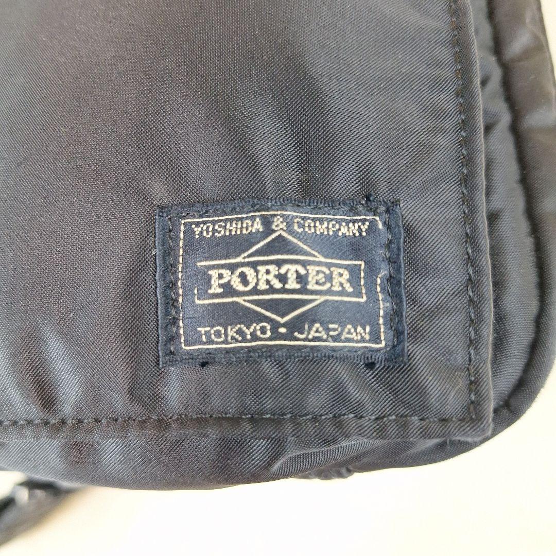 PORTER 2層式　タンカー ショルダーバッグ 男女兼用　ブラック　Sサイズ