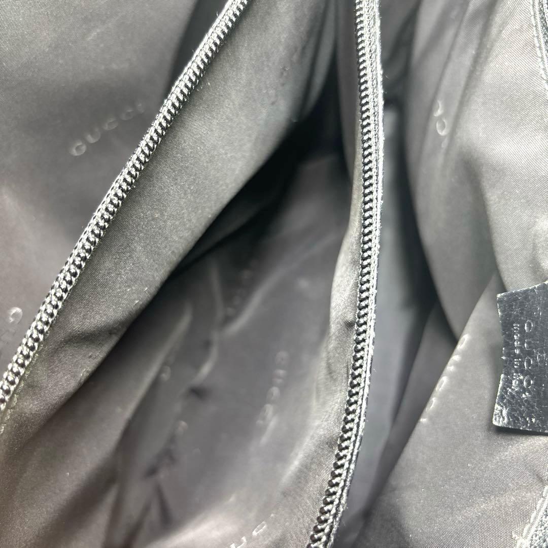 [希少無地.美品] グッチ トートバッグ　ビジネスバッグ　A4 自立　シボ革