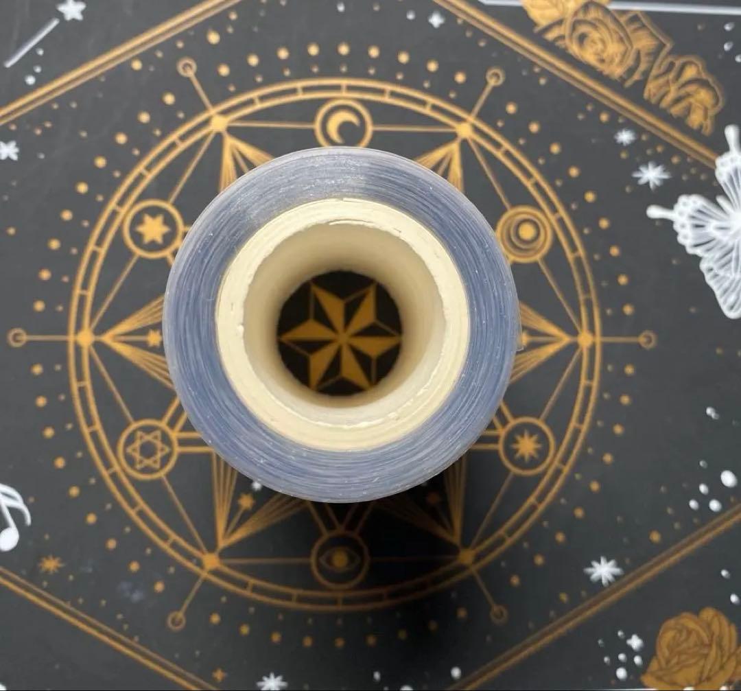 9167】海外 マステ 中古巻 貝殻光マスキングテープ お花系 半透明 紫