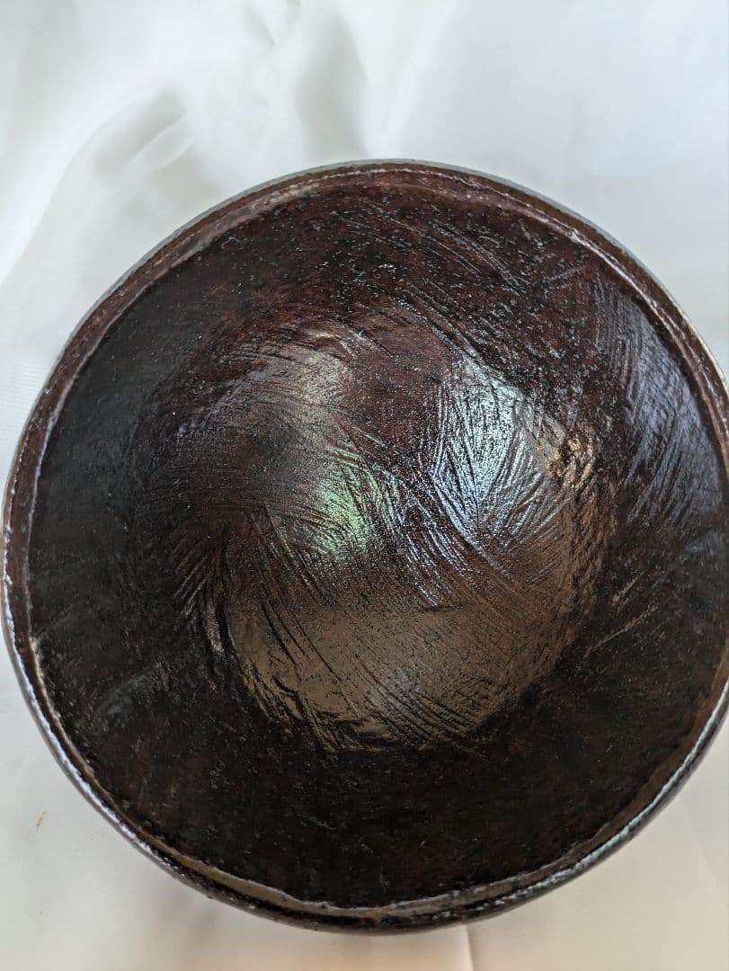 石茶碗、石彫茶碗、安山岩石茶碗、抹茶茶碗、倉田辰彦作