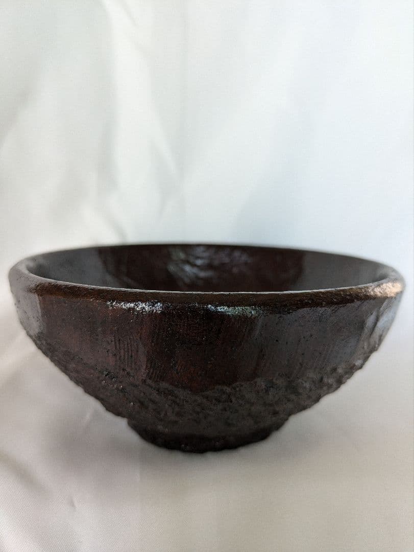 石茶碗、石彫茶碗、安山岩石茶碗、抹茶茶碗、倉田辰彦作