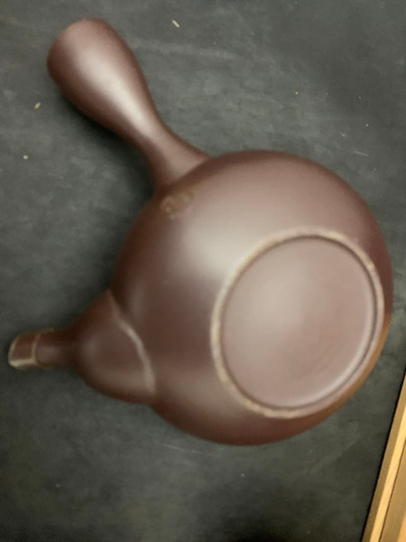 萬古焼 煎茶器　榮峰窯　勇山 作　急須　湯冷　湯呑5客