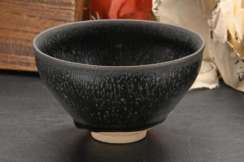 中国古美術・旧蔵宋建窯風・油滴天目茶碗・抹茶碗・茶道具・