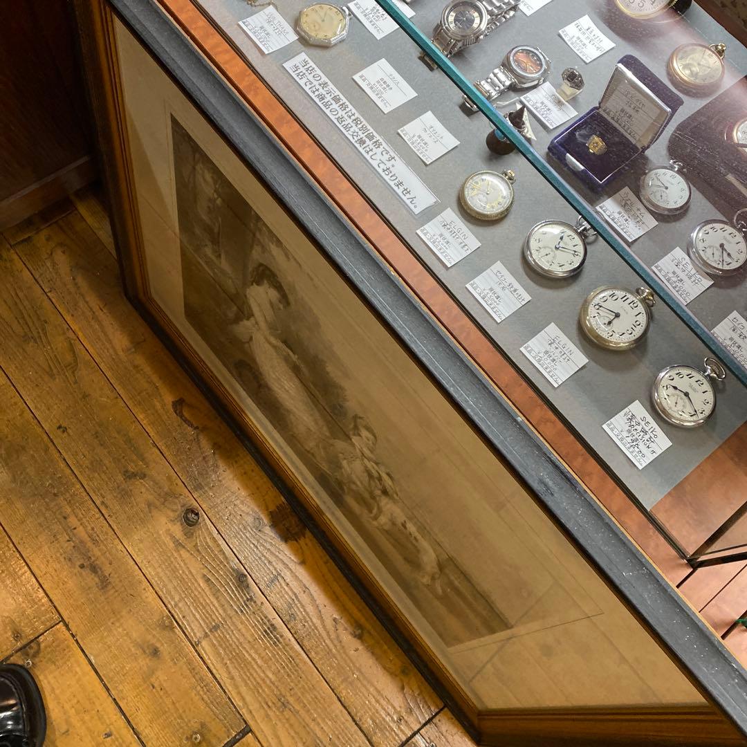 犬と親子/TWO GOOD FRIENDS 額入り リトグラフ