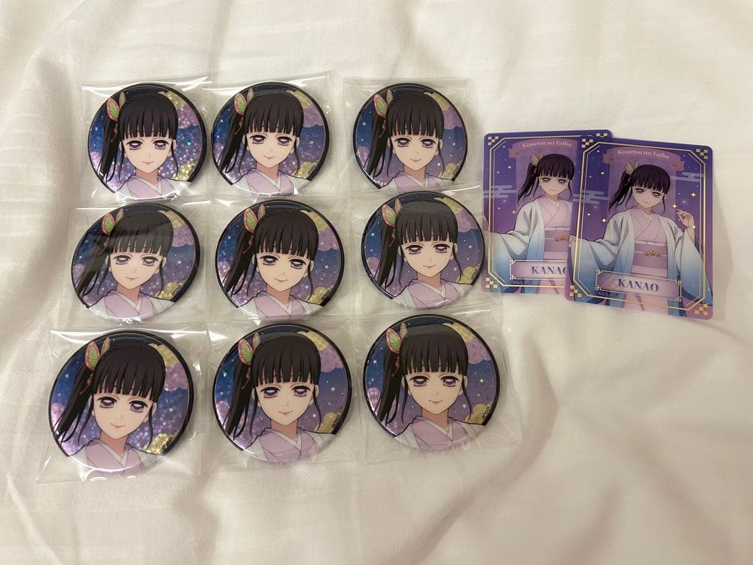 鬼滅の刃 ジャンフェス アニプレックス 缶バッジ カード 栗花落カナヲ