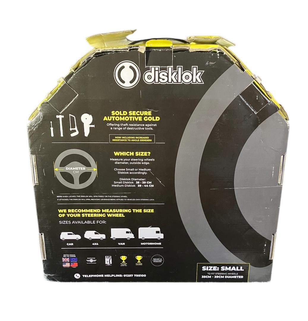 【外箱に破れあり】未使用品 英国純正品 disklok Sサイズ ハンドルロック