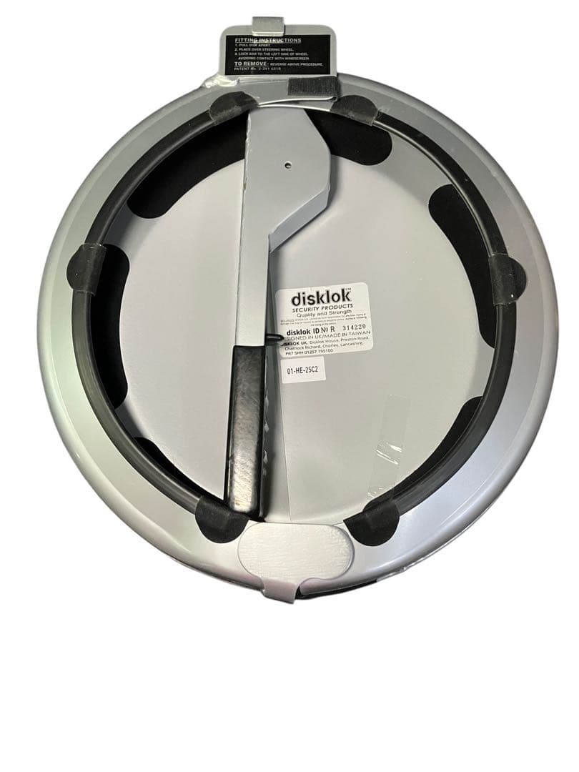【外箱に破れあり】未使用品 英国純正品 disklok Sサイズ ハンドルロック