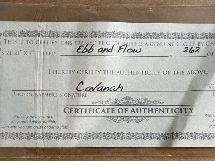 砂浜の絵 (アメリカで購入)