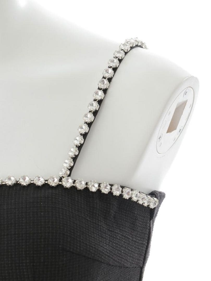 m*﻿様 カットアウトビジューキャミソールドレス／jewels キャバドレス　s