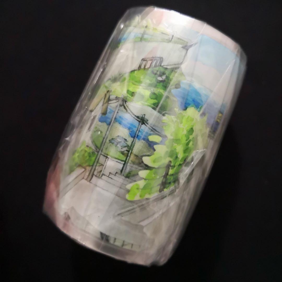 8728】海外 マステ 5m巻売り PETカッティング 背景 道路