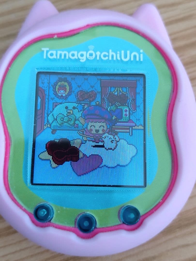 Tamagotchi Uni ピンク 箱説明書コードバンド同梱DLデータ7種付き