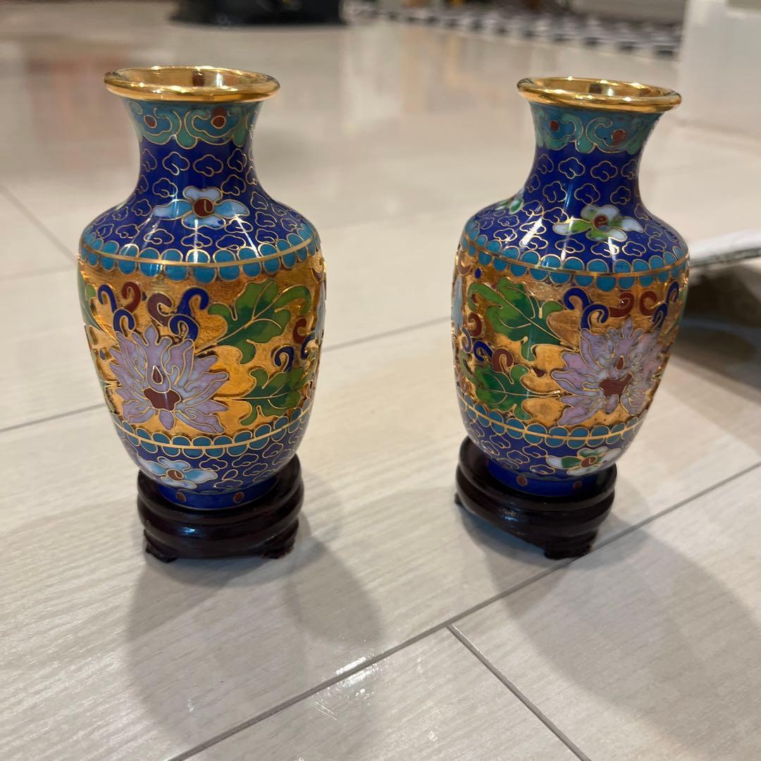 中国古美術 骨董品 景泰藍 七宝焼