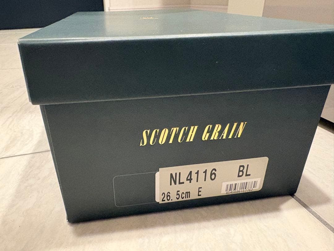 スコッチグレイン NL4116 26.5 ストレートチップ 黒