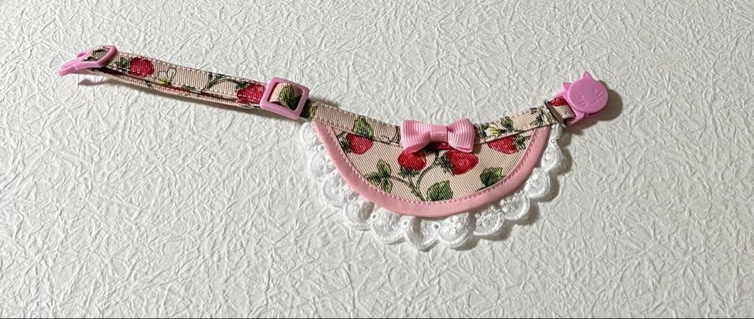 ミニ丸スタイ(野いちご柄 ピンク) No．84-580