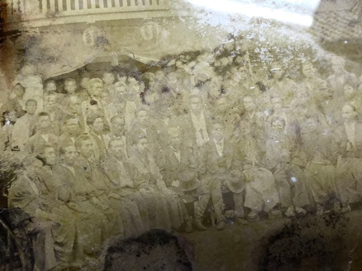 依田善六年代物古い写真額縁大正明治侍アンティーク骨董文化資料