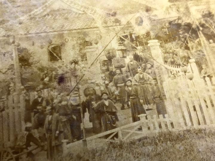 依田善六年代物古い写真額縁大正明治侍アンティーク骨董文化資料