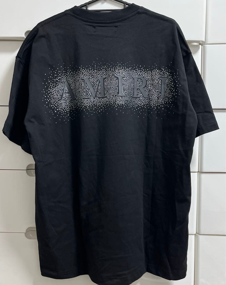 AMIRI アミリ ロゴ キラキラ ラインストーン Tシャツ - メルカリ