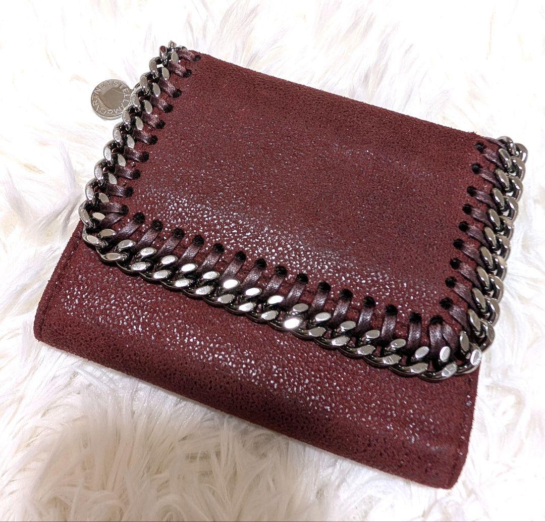 ステラマッカートニー♥️三つ折り財布ファラベラ チェーン 赤