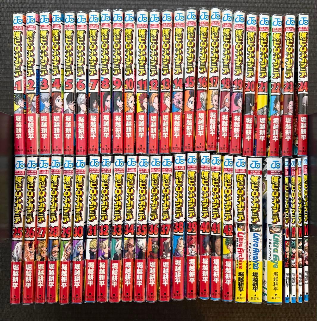僕のヒーローアカデミア 1-42巻 全巻初版帯付き チラシ付き 関連本 特典