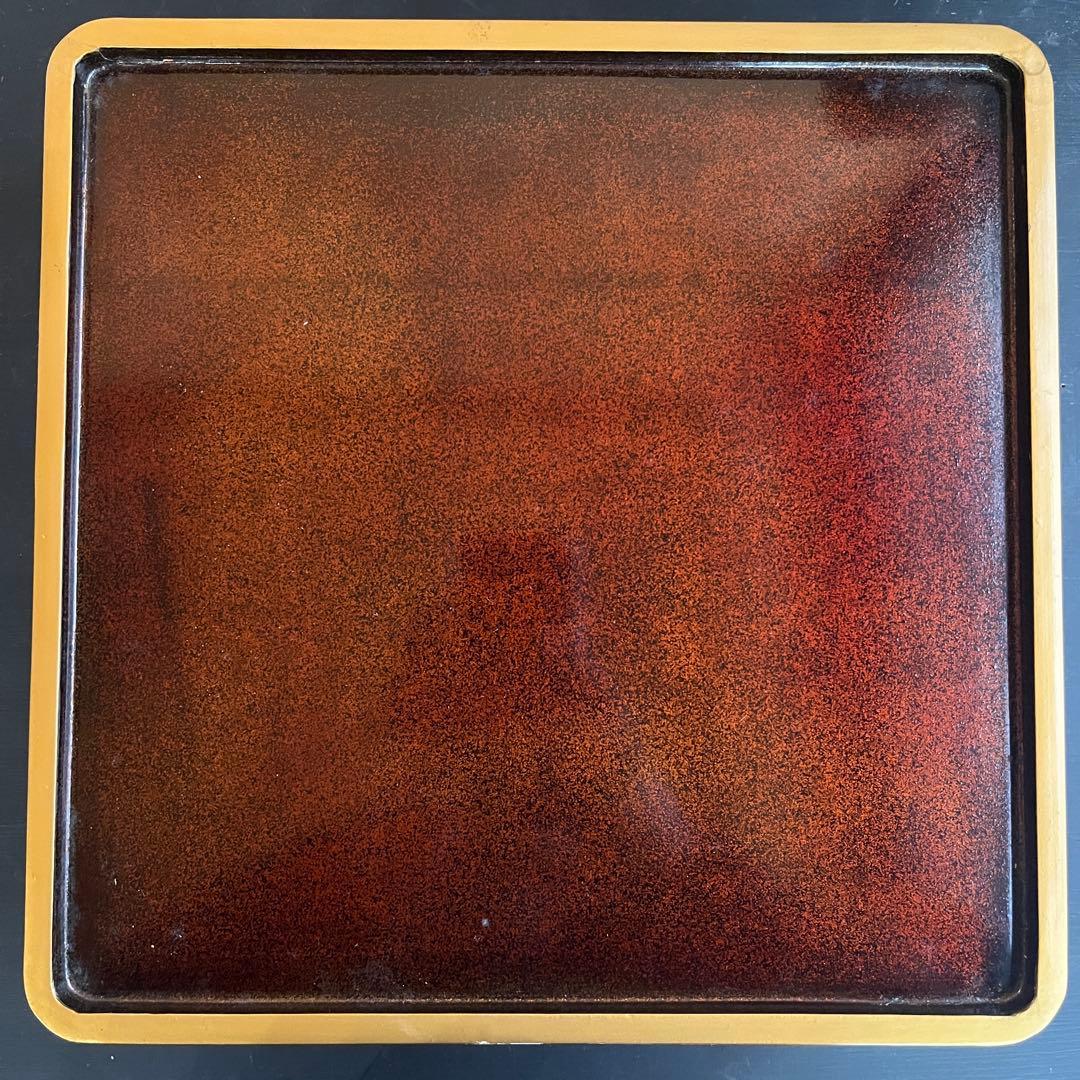 重箱 最高級 四段 重台 金盛 高蒔絵 螺鈿 梨子地 漆共箱 正月 おせち