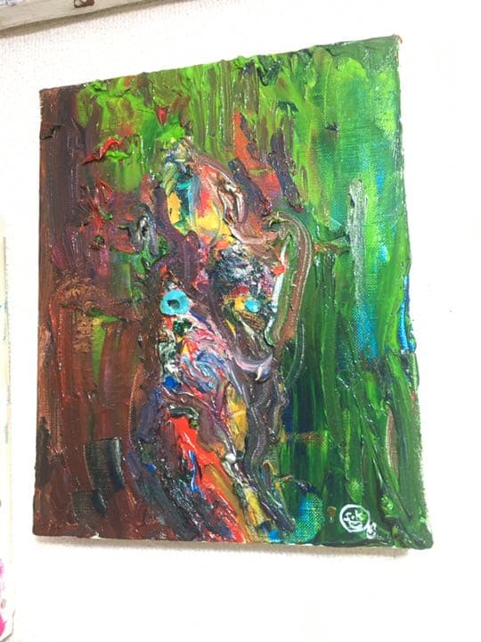 絵　絵画　原画　油絵　雑貨　抽象画　モダンアート　オシャレ　インテリア　ヌード