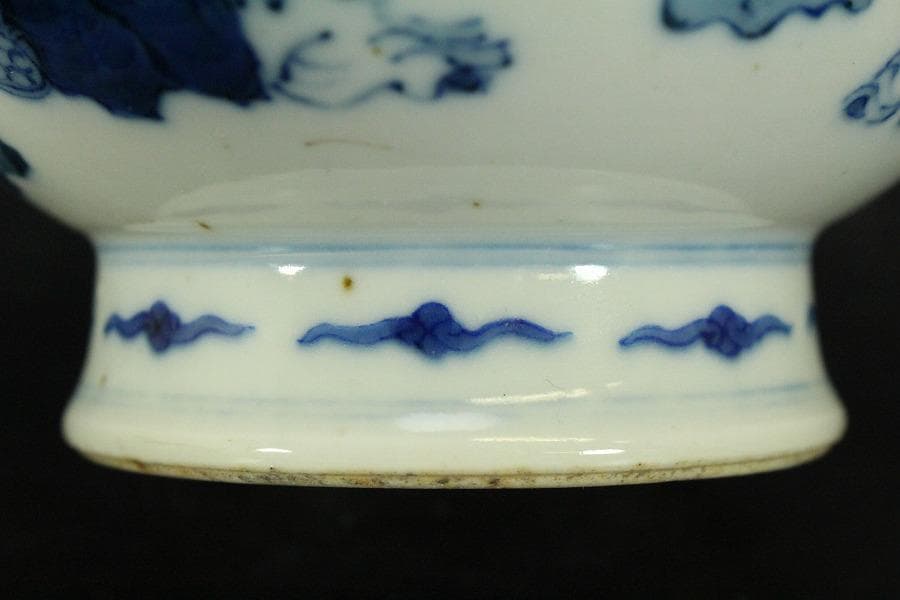 中国美術 青花 人物紋 瓶 高27cm 朗吟閣製 款(HA370) - メルカリ