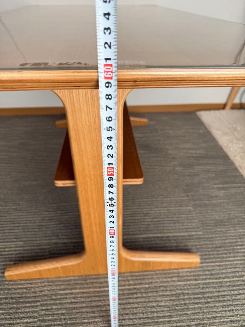 値下げ★天板保護あり★無印良品 リビングでもダイニングでも使えるテーブル