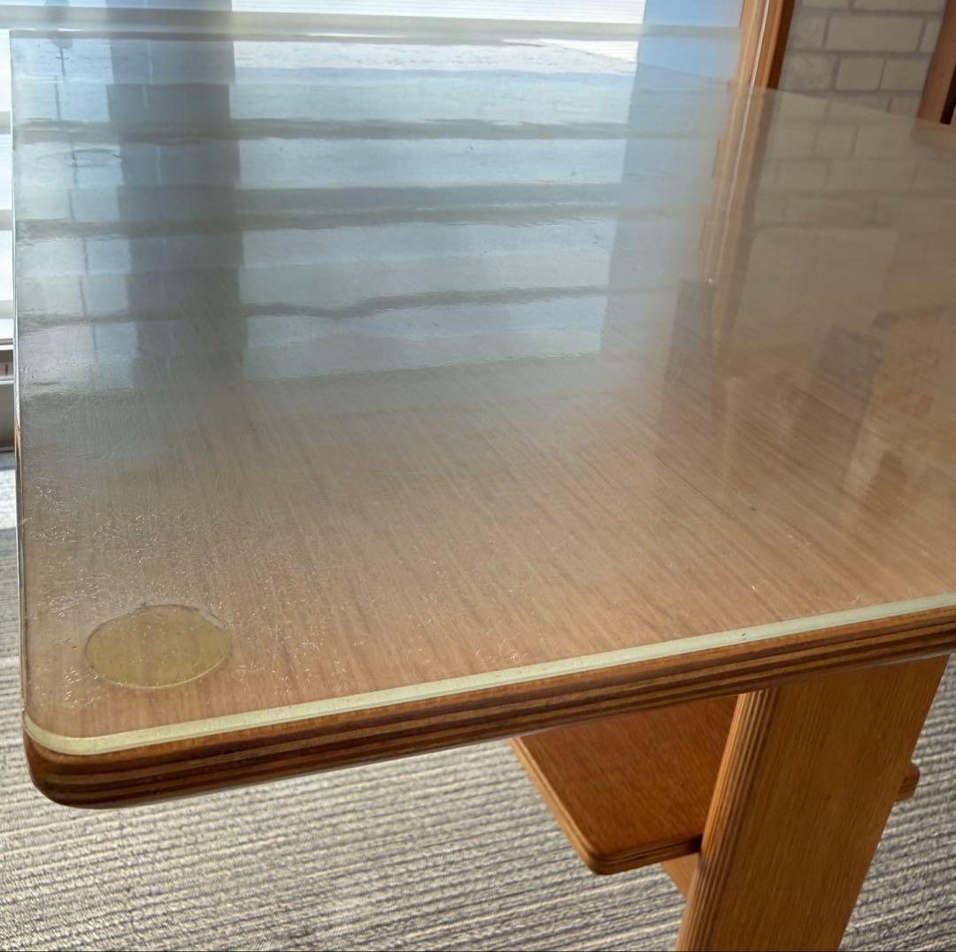 値下げ★天板保護あり★無印良品 リビングでもダイニングでも使えるテーブル