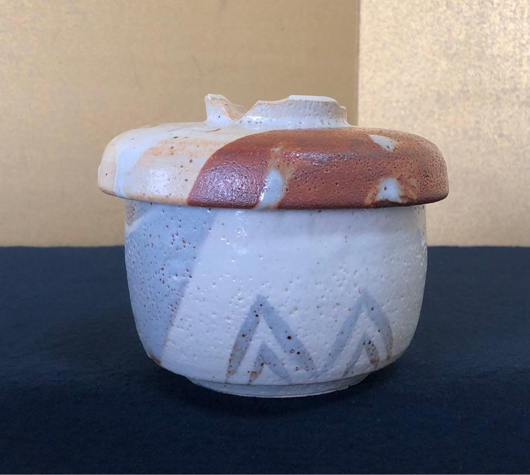 《R》志野 弁当蓋物6客 加藤十右衛門 共箱 懐石　250716E3